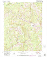 Granite Chief California Historical topographic map, 1:24000 scale, 7.5 X 7.5 Minute, Year 1953