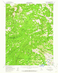Granite Chief California Historical topographic map, 1:62500 scale, 15 X 15 Minute, Year 1953