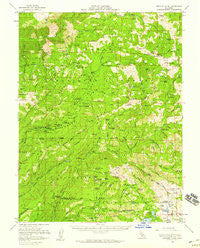 Granite Chief California Historical topographic map, 1:62500 scale, 15 X 15 Minute, Year 1953