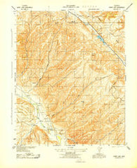 Grant Lake California Historical topographic map, 1:31680 scale, 7.5 X 7.5 Minute, Year 1943