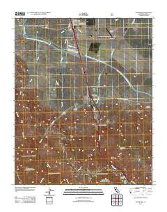 Grapevine California Historical topographic map, 1:24000 scale, 7.5 X 7.5 Minute, Year 2012