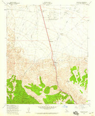 Grapevine California Historical topographic map, 1:24000 scale, 7.5 X 7.5 Minute, Year 1958
