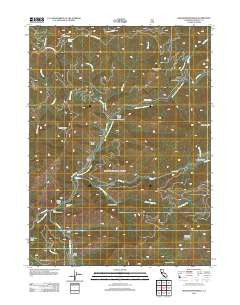 Grasshopper Ridge California Historical topographic map, 1:24000 scale, 7.5 X 7.5 Minute, Year 2012