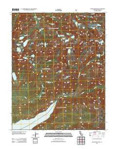 Graveyard Peak California Historical topographic map, 1:24000 scale, 7.5 X 7.5 Minute, Year 2012