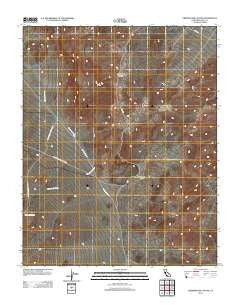 Greenwater Canyon California Historical topographic map, 1:24000 scale, 7.5 X 7.5 Minute, Year 2012