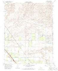 Gregg California Historical topographic map, 1:24000 scale, 7.5 X 7.5 Minute, Year 1965
