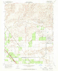 Gregg California Historical topographic map, 1:24000 scale, 7.5 X 7.5 Minute, Year 1965