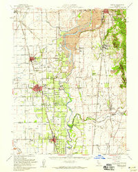Gridley California Historical topographic map, 1:62500 scale, 15 X 15 Minute, Year 1952