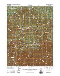 Grizzly Peak California Historical topographic map, 1:24000 scale, 7.5 X 7.5 Minute, Year 2012