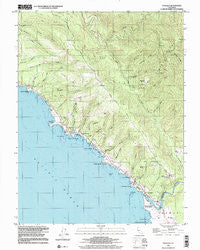 Gualala California Historical topographic map, 1:24000 scale, 7.5 X 7.5 Minute, Year 1998