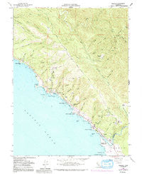 Gualala California Historical topographic map, 1:24000 scale, 7.5 X 7.5 Minute, Year 1960