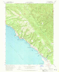 Gualala California Historical topographic map, 1:24000 scale, 7.5 X 7.5 Minute, Year 1960
