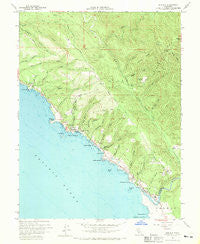 Gualala California Historical topographic map, 1:24000 scale, 7.5 X 7.5 Minute, Year 1960