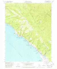 Gualala California Historical topographic map, 1:24000 scale, 7.5 X 7.5 Minute, Year 1977