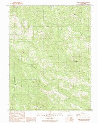 Gube Mountain California Historical topographic map, 1:24000 scale, 7.5 X 7.5 Minute, Year 1991