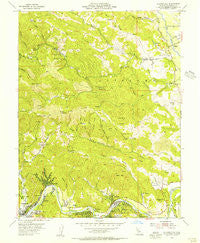 Guerneville California Historical topographic map, 1:24000 scale, 7.5 X 7.5 Minute, Year 1955