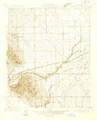 Guijarral Hills California Historical topographic map, 1:31680 scale, 7.5 X 7.5 Minute, Year 1933