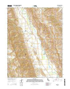 Guinda California Current topographic map, 1:24000 scale, 7.5 X 7.5 Minute, Year 2015
