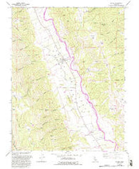 Guinda California Historical topographic map, 1:24000 scale, 7.5 X 7.5 Minute, Year 1959