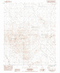 Hackberry Mountain California Historical topographic map, 1:24000 scale, 7.5 X 7.5 Minute, Year 1984