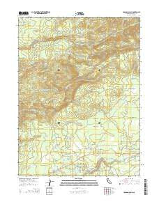 Hagaman Gulch California Current topographic map, 1:24000 scale, 7.5 X 7.5 Minute, Year 2015