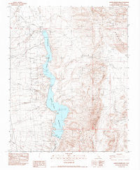 Haiwee Reservoirs California Historical topographic map, 1:24000 scale, 7.5 X 7.5 Minute, Year 1982