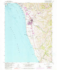 Half Moon Bay California Historical topographic map, 1:24000 scale, 7.5 X 7.5 Minute, Year 1961