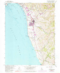 Half Moon Bay California Historical topographic map, 1:24000 scale, 7.5 X 7.5 Minute, Year 1961