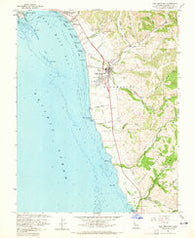 Half Moon Bay California Historical topographic map, 1:24000 scale, 7.5 X 7.5 Minute, Year 1961