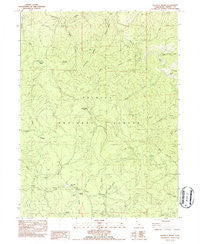 Halfway Ridge California Historical topographic map, 1:24000 scale, 7.5 X 7.5 Minute, Year 1982