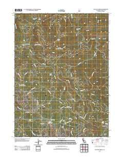 Halfway Ridge California Historical topographic map, 1:24000 scale, 7.5 X 7.5 Minute, Year 2012