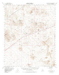 Halloran Spring California Historical topographic map, 1:62500 scale, 15 X 15 Minute, Year 1956