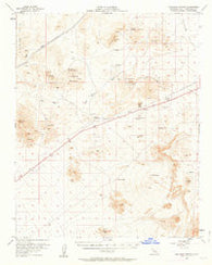 Halloran Spring California Historical topographic map, 1:62500 scale, 15 X 15 Minute, Year 1956
