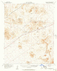 Halloran Spring California Historical topographic map, 1:62500 scale, 15 X 15 Minute, Year 1956