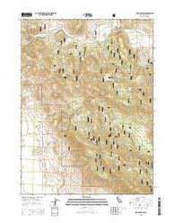 Halls Canyon California Current topographic map, 1:24000 scale, 7.5 X 7.5 Minute, Year 2015