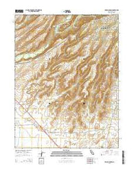 Hamlin Canyon California Current topographic map, 1:24000 scale, 7.5 X 7.5 Minute, Year 2015
