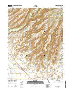 Hamlin Canyon California Current topographic map, 1:24000 scale, 7.5 X 7.5 Minute, Year 2015