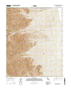 Hanaupah Canyon California Current topographic map, 1:24000 scale, 7.5 X 7.5 Minute, Year 2015