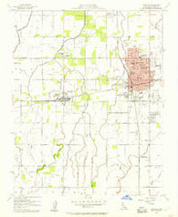 Hanford California Historical topographic map, 1:24000 scale, 7.5 X 7.5 Minute, Year 1954