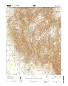 Hanging Rock Canyon California Current topographic map, 1:24000 scale, 7.5 X 7.5 Minute, Year 2015