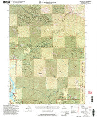 Hanland Peak California Historical topographic map, 1:24000 scale, 7.5 X 7.5 Minute, Year 1998