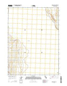 Hansen Island California Current topographic map, 1:24000 scale, 7.5 X 7.5 Minute, Year 2015