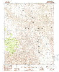 Harris Hill California Historical topographic map, 1:24000 scale, 7.5 X 7.5 Minute, Year 1986