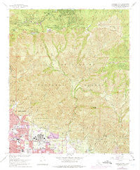 Harrison Mtn California Historical topographic map, 1:24000 scale, 7.5 X 7.5 Minute, Year 1967