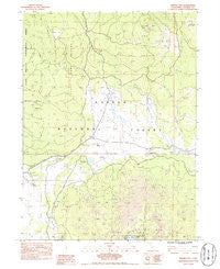Harvey Mountain California Historical topographic map, 1:24000 scale, 7.5 X 7.5 Minute, Year 1983