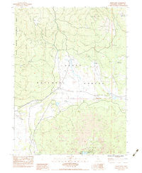 Harvey Mtn. California Historical topographic map, 1:24000 scale, 7.5 X 7.5 Minute, Year 1983