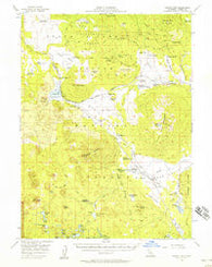 Harvey Mtn California Historical topographic map, 1:62500 scale, 15 X 15 Minute, Year 1956