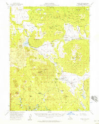 Harvey Mtn California Historical topographic map, 1:62500 scale, 15 X 15 Minute, Year 1956