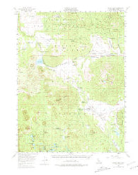 Harvey Mtn California Historical topographic map, 1:62500 scale, 15 X 15 Minute, Year 1956