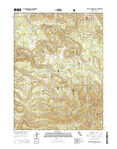 Hatchet Mountain Pass California Current topographic map, 1:24000 scale, 7.5 X 7.5 Minute, Year 2015